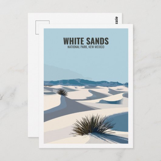 White Sands National Park, Verenigde Staten Briefkaart (Voorkant / Achterkant)