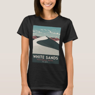 White Sands National Park Vintage Camping Wandelen T-shirt