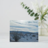 White Sands New Mexico Desert Southwest Sand Dunes Briefkaart (Staand voorkant)