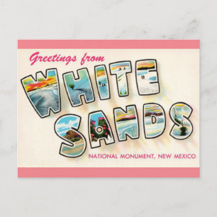 White Sands New Mexico Vintage Travel Briefkaart