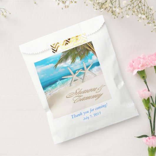 White Sands Starfish strand bruiloft Bedankzakje (Gezegeld)