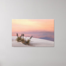 White Sands Sunset Canvas Afdruk