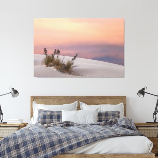 White Sands Sunset Canvas Afdruk (Insitu (Slaapkamer))