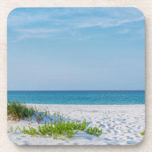 White Sandy Beach Florida Coastline Bier Onderzetter