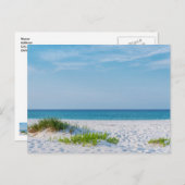 White Sandy Beach Florida Coastline Briefkaart (Voorkant / Achterkant)