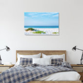 White Sandy Beach Florida Coastline Canvas Afdruk (Insitu (Slaapkamer))