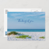 White Sandy Beach Florida Coastline denking U Briefkaart (Voorkant / Achterkant)