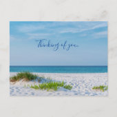 White Sandy Beach Florida Coastline denking U Briefkaart (Voorkant)
