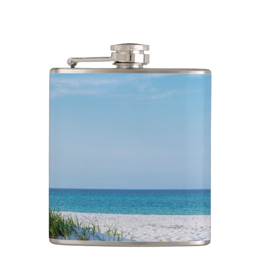 White Sandy Beach Florida Coastline Heupfles (Voorkant)