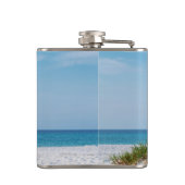 White Sandy Beach Florida Coastline Heupfles (Achterkant)