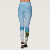 White Sandy Beach Florida Coastline Leggings (Achterkant)