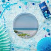 White Sandy Beach Florida Coastline Papieren Bordje (Feest)