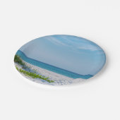 White Sandy Beach Florida Coastline Papieren Bordje (Gekanteld)