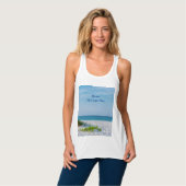 White Sandy Beach Florida Coastline Tanktop (Volledige Voorkant)