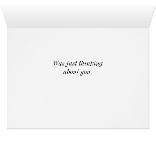 White Sandy Beach Florida Coastline Thinking Card (Binnen Horizontaal (Onder))