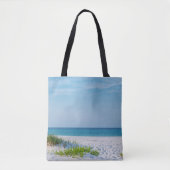 White Sandy Beach Florida Coastline Tote Bag (Voorkant)