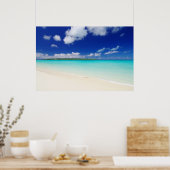 White Sandy Beach Poster (Keuken)