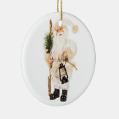 WHITE  SANTA CHRISTMAS ORNAMENT (Rechts)