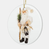 WHITE  SANTA CHRISTMAS ORNAMENT (Links)