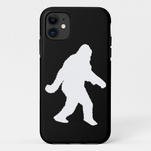 White Sasquatch Silhouette voor donkere achtergron Case-Mate iPhone Case (Achterkant)