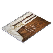 White Satin and Horse Bit Country Western Weddensc Notitieboek (Linkerzijde)