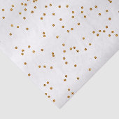 White Satin and Metallic Gold Stippen Tissuepapier (Detail)