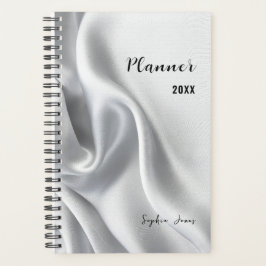 White Satin Planner