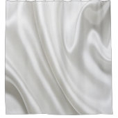 White Satin Shower Curtain Douchegordijn (Voorkant)