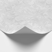 White Satin Wedding Elegance Cadeaupapier (Hoek)