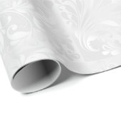 White Satin Wedding Elegance Cadeaupapier (Rol Hoek)
