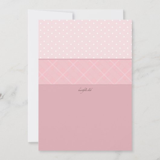 White Scalloped Lijst Photo Invitation Kaart (Achterkant)