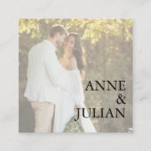 White Scannable QR Code Wedding Enclosure Card Informatiekaartje (Voorkant)