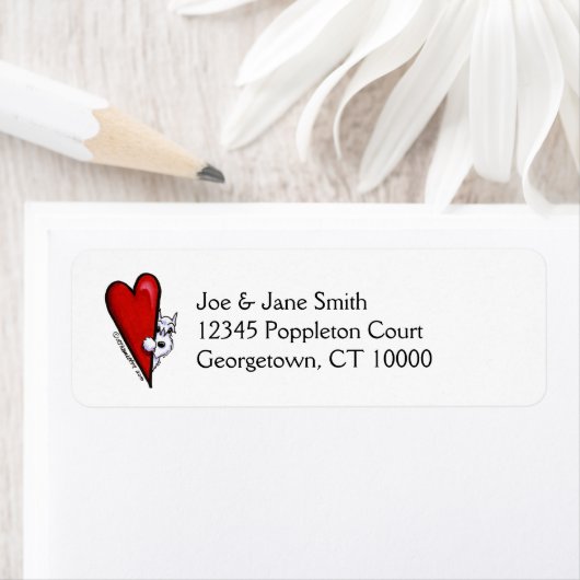 White Schnauzer Love Etiket (Insitu)