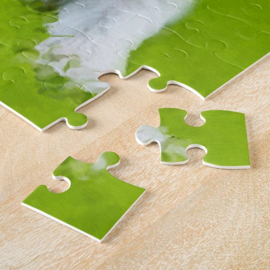 White Schnauzer Puppy Legpuzzel (Zijkant)