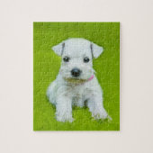 White Schnauzer Puppy Legpuzzel (Verticaal)