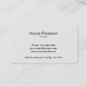 White Scissors Appointment Card Afsprakenkaartje (Achterkant)