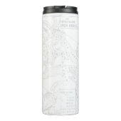 White Scorpio Zodiac Astrology Personality Custom Thermosbeker (Achterkant)