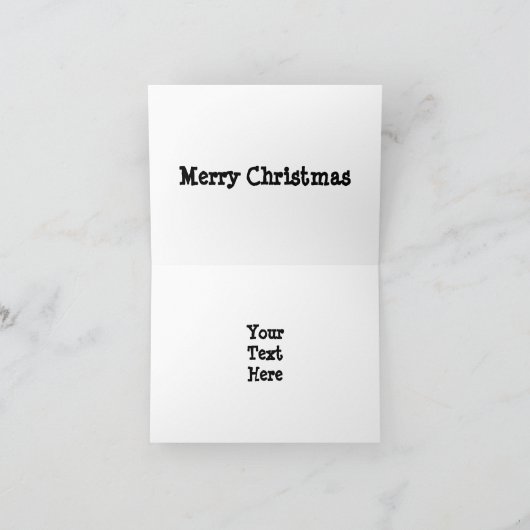 White Scottie Snow personaliseren Feestdagen Kaart (Binnen)