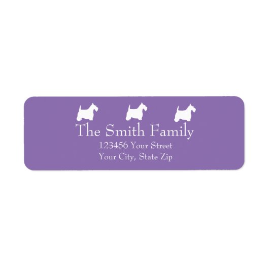 White Scotties Etiket (Voorkant)