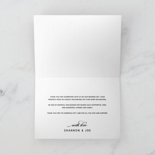 White Script Bedankt voor je bruiloft foto Collage (Binnen)