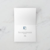 White Script Doopsel Foto Dank u kaart (Binnen)