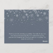 White script Eerste kerst bruiloft aankondiging Briefkaart (Achterkant)