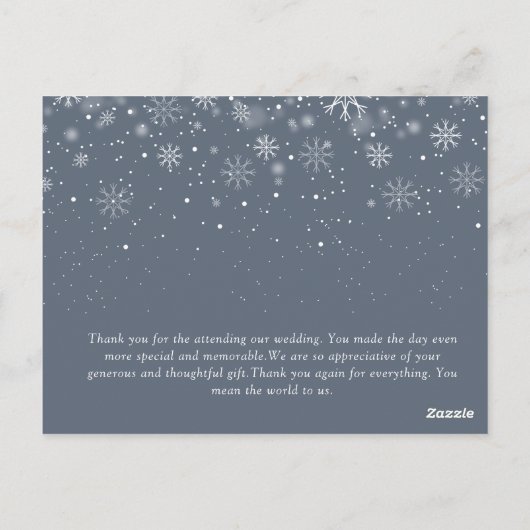 White script Eerste kerst bruiloft aankondiging Briefkaart (Achterkant)