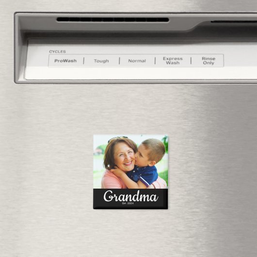 White Script Established Grandma  Magneet (Insitu (Vaatwasser))