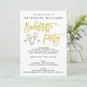 White Script Island Citrus Bachelorette Party Kaart (Staand voorkant)