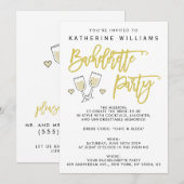 White Script Island Citrus Bachelorette Party Kaart (Voorkant / Achterkant)