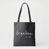 White script Oma gevestigd Tote Bag (Voorkant)