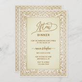 White script ramadan iftar invitations kaart (Voorkant / Achterkant)