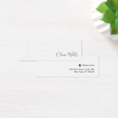 White Script Three Pair Stud Earring Holes Mini Visitekaartjes (Bureau)