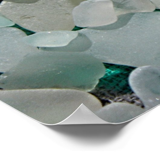 White Seafom Seaglass Poster (Hoek)